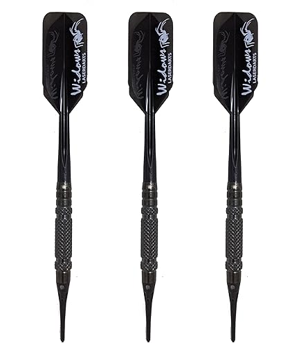 Amazon.com : Laserdarts Black Widows Steel Tip Darts (23gm